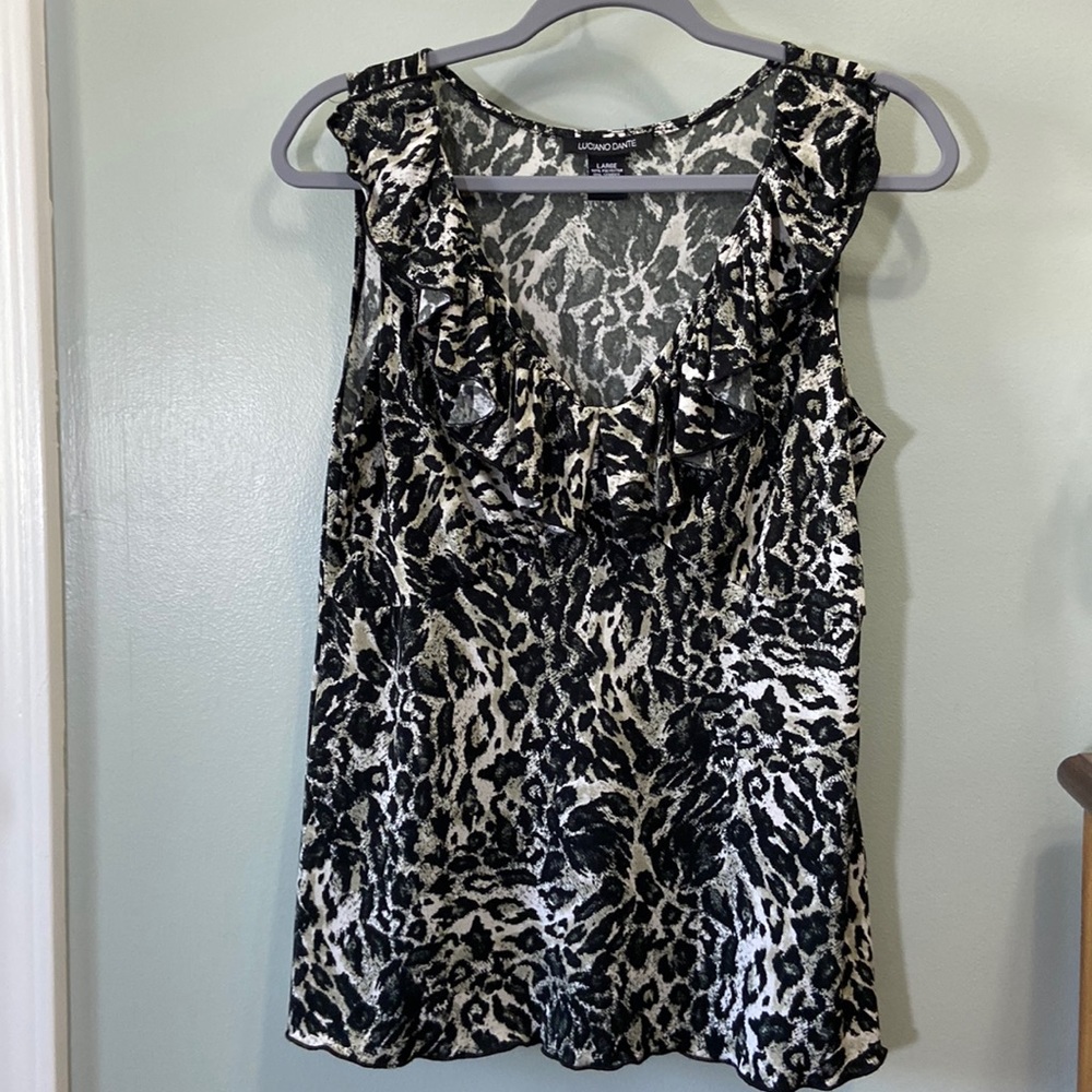 Luciano Dante Women’s Sleeveless Blouse Size Large #273
